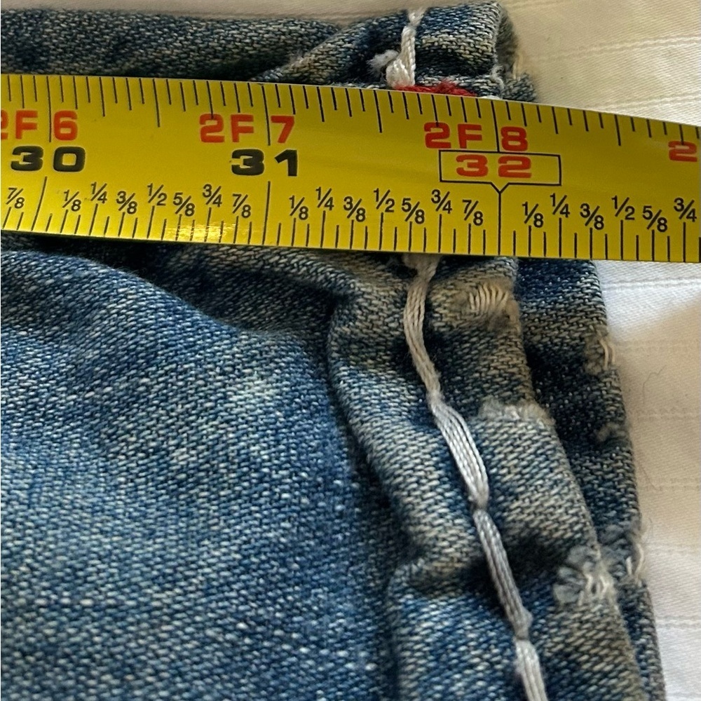 True Religion "WORLD TOUR" Men’s/ size 31/ Ricky Red Stitch Super T jeans - Picture 14 of 16
